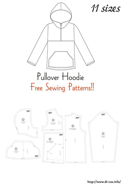 Printable Hoodie Sewing Pattern Free